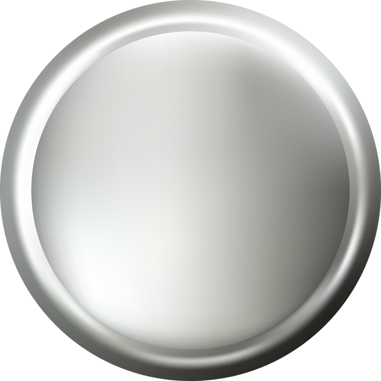 Silver button 3d