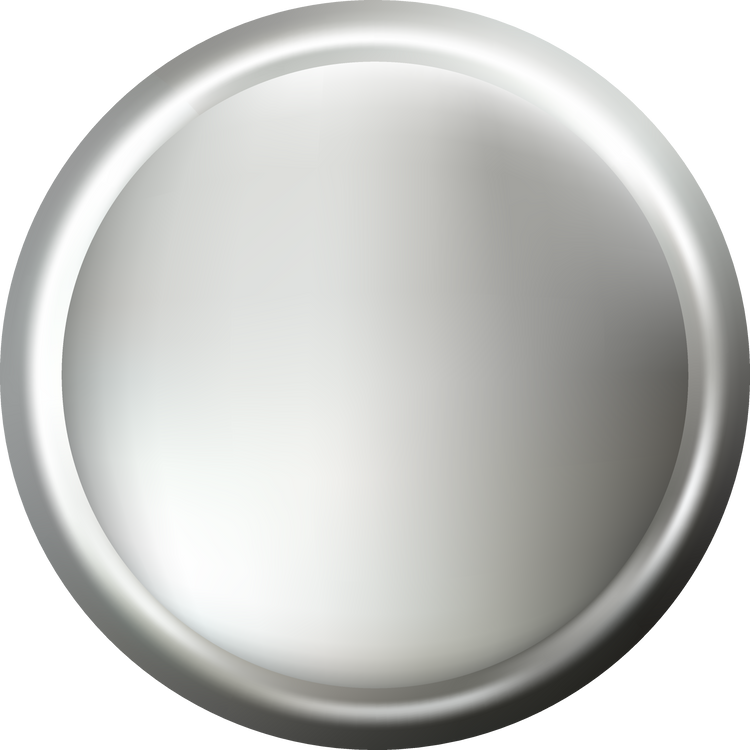 Silver button 3d